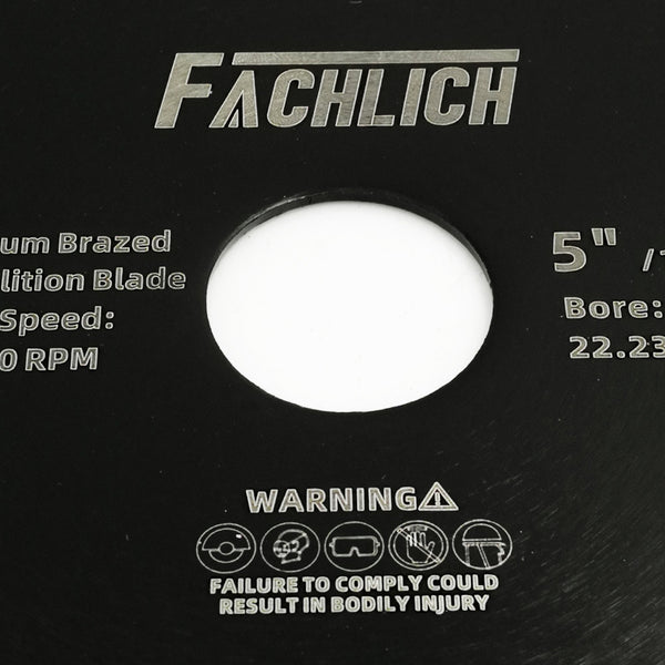 FACHLICH Vacuum Brazed Diamond Blade for All Purpose for Granite,Marble, Aluminum,Auto Body Panels,Cast Iron,Copper Pipe Dia 4.5''/5''/7''/9''