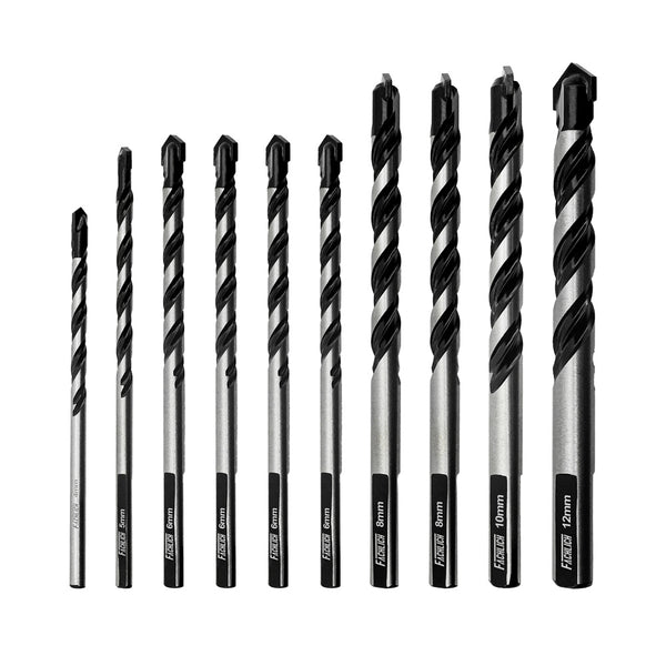 Carbide Drill Bit Set 5pcs/10pcs 4-12mm Wood Plastic Round and Triangle Shank