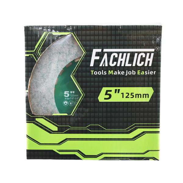 FACHLICH Diamond Cutting Grinding Disc 1/2/3/5pcs Dia 115/125mm Porcelain Tile Marble Double Sided Fan-shaped Saw Blades