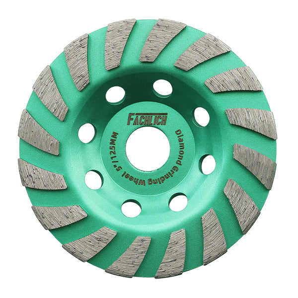 FACHLICH Diamond Turbo Sintered Grinding Wheel  1pc or 2pcs Dia 4''/4.5''/5'' for Concrete Masonry Brick