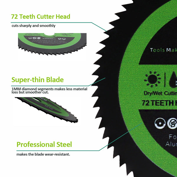 FACHLICH Cutting Disc Dia 2inch/50mm Different Purpose for Cutting Wood Board Hard Plastic Copper Metal Aluminum