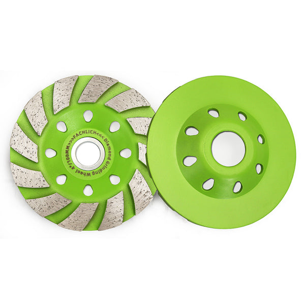 FACHLICH Diamond Turbo Sintered Grinding Wheel for Concrete Marble Granite Tile Dia 4''/4.5''/5''