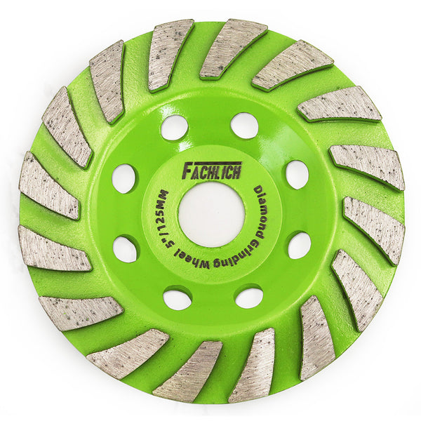 FACHLICH Diamond Turbo Sintered Grinding Wheel for Concrete Marble Granite Tile Dia 4''/4.5''/5''