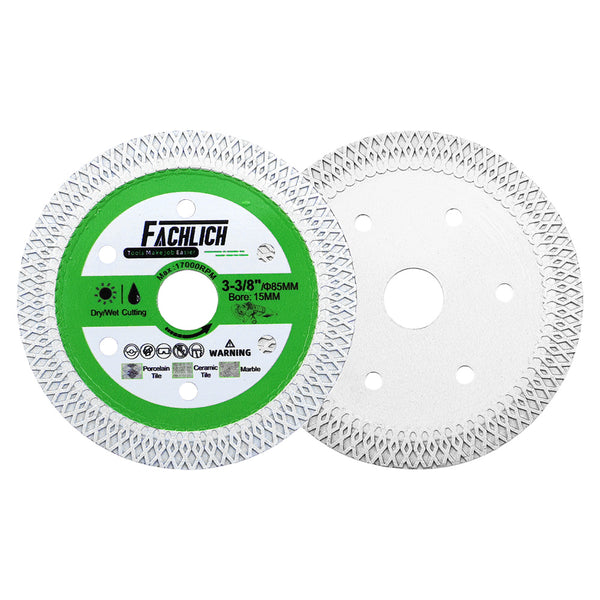 FACHLICH Diamond X Mesh Cutting Disc 2/3/5/10pcs Dia 85mm Porcelain Tile Marble Granite Hot Pressing Saw Blades