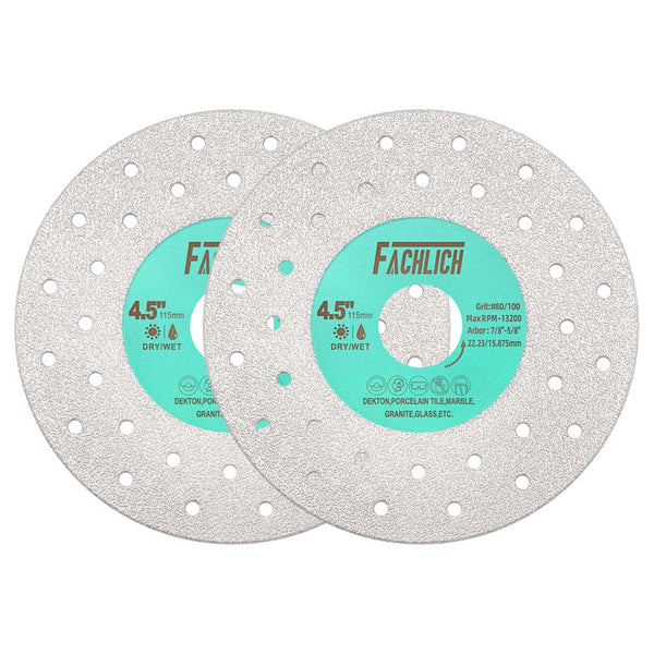 FACHLICH 1/2/3pcs Porous Widened Cutting Blade 75/115/125mm Ultra-Thin Disc Dekton Porcelain Tile Marble Glass Granite