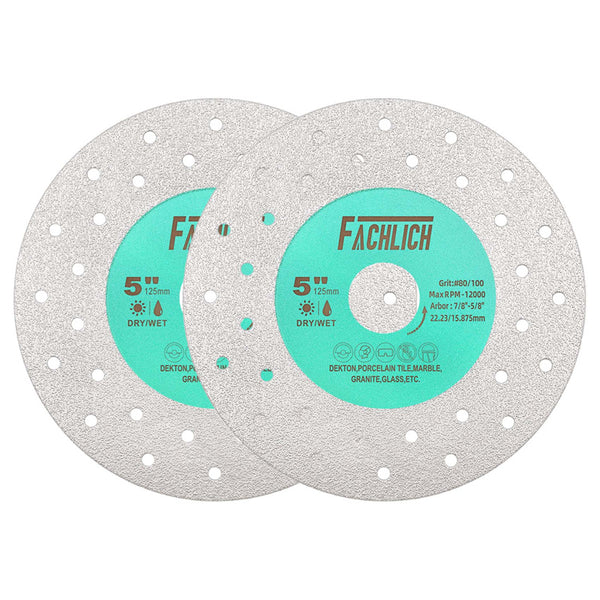 FACHLICH 1/2/3pcs Porous Widened Cutting Blade 75/115/125mm Ultra-Thin Disc Dekton Porcelain Tile Marble Glass Granite