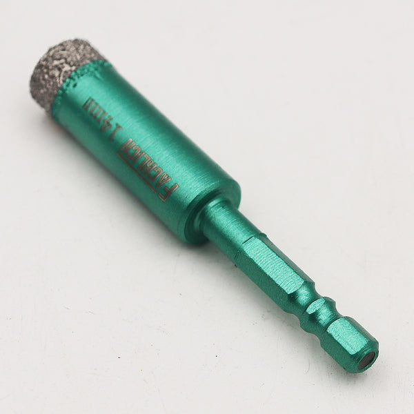 FACHLICH Double-Ear Quick-Fit Shank Diamond Dry Drilling Bits for Granite Marble Tile Ceramic Dia 6/8/10/12/14mm