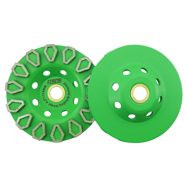 FACHLICH Diamond Grinding Wheel 1/2/3pcs Dia 4"/4.5" for Concrete Granite Rhombus-shaped Sintered Grinding Disc