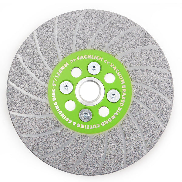 FACHLICH Diamond Double Sided Turbo Cutting Disc Grinding Wheel with 5/8-11 or M14 Thread for Tile Concrete Granite Marble Dia 100/115/125mm