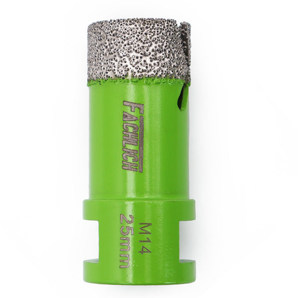 FACHLICH Dry Diamond Drilling Core Bits with M14 Thread for Ceramic Tile Granite Marble Stone Dia 6-130mm