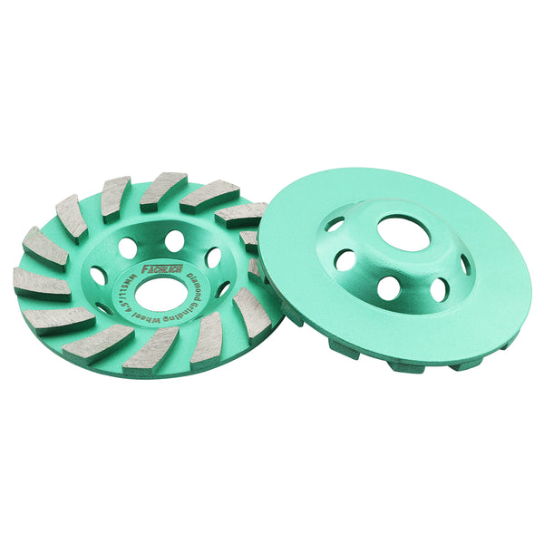 FACHLICH Diamond Turbo Sintered Grinding Wheel  1pc or 2pcs Dia 4''/4.5''/5'' for Concrete Masonry Brick