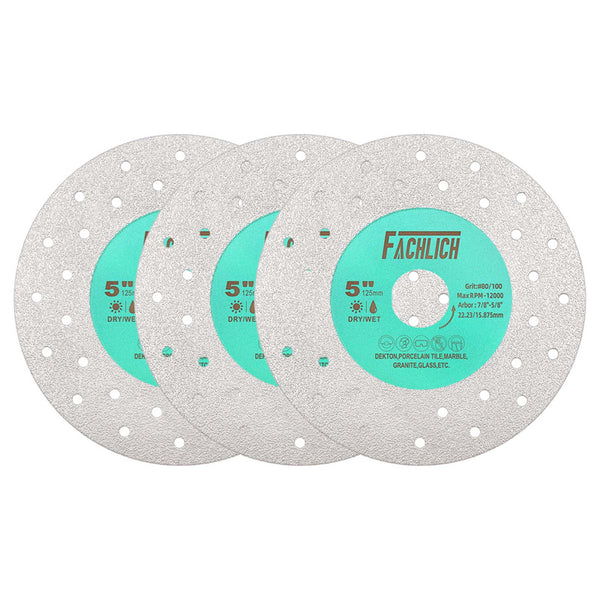 FACHLICH 1/2/3pcs Porous Widened Cutting Blade 75/115/125mm Ultra-Thin Disc Dekton Porcelain Tile Marble Glass Granite