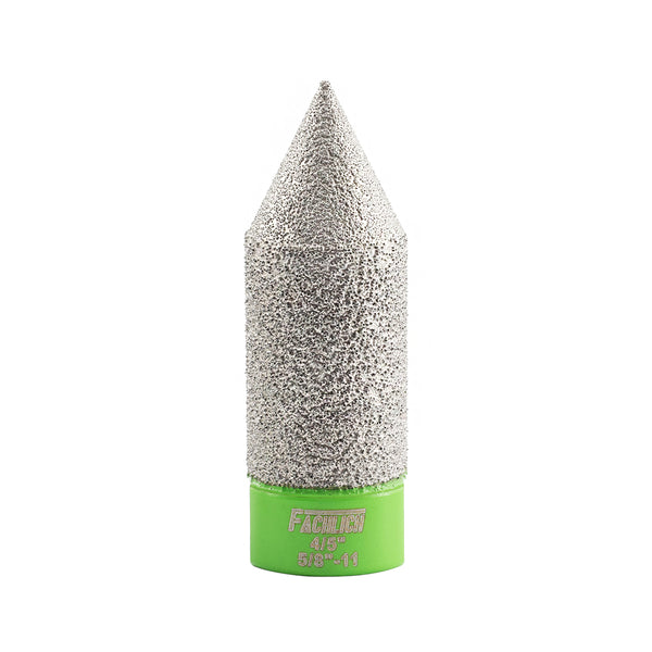 FACHLICH Diamond  Chamfering Milling Finger Bits Vacuum Brazed 1pc Dia 20/25/35/50mm 5/8"-11 Thread Enlarging Polishing the Exist Holes Ceramic Porcelain Tile Marble Granite