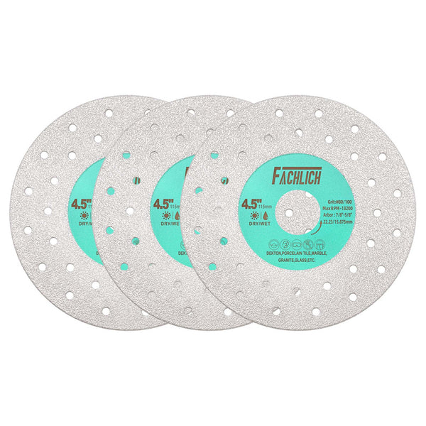 FACHLICH 1/2/3pcs Porous Widened Cutting Blade 75/115/125mm Ultra-Thin Disc Dekton Porcelain Tile Marble Glass Granite