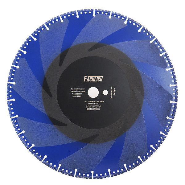 FACHLICH Metal Cutting Diamond Blade All Purpose Cut Off Wheel for Rebar Sheet Metal Angle Iron Stainless Steel Dia 4.5"/5"/6"/7"/9"/12"/14"/16"