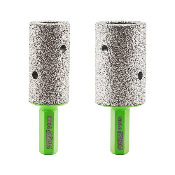 FACHLICH Diamond Milling Finger Bit 1/2pcs Dia 20/25mm Enlarging Shaping the Hole Ceramic Marble Granite Hexagonal Shank