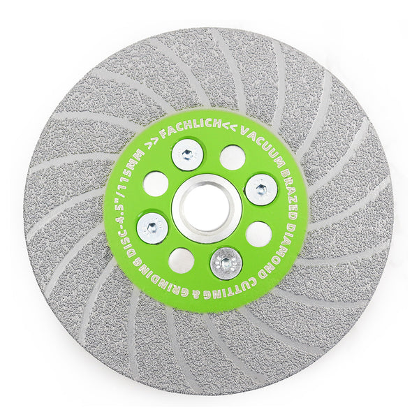 FACHLICH Diamond Double Sided Turbo Cutting Disc Grinding Wheel with 5/8-11 or M14 Thread for Tile Concrete Granite Marble Dia 100/115/125mm