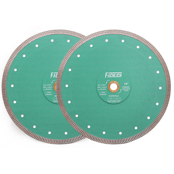 FACHLICH X Mesh Turbo Diamond Cutting Disc for Porcelain Marble Tile Ceramic Dia 4"/4.5''/5''/7''/8''/9''/10''/12''/14''