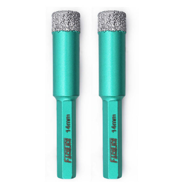 FACHLICH Diamond Hexagon Shank Drilling Core Bits for Tile Porcelain Ceramic Marble Dia 5/6/8/10/12/14 mm