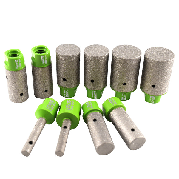 FACHLICH Diamond Finger Milling Bits with 5/8-11 or M14 Thread for Beveling Existing Holes in Porcelain Ceramic Marble Granite Dia 10/20/25/30/35mm