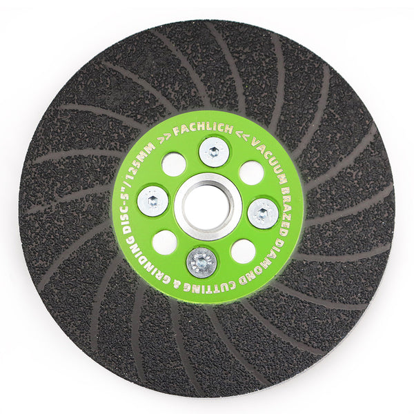 FACHLICH Diamond Double Sided Turbo Cutting Disc Grinding Wheel with 5/8-11 or M14 Thread for Tile Concrete Granite Marble Dia 100/115/125mm