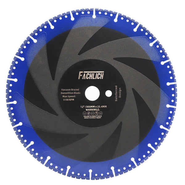 FACHLICH Metal Cutting Diamond Blade All Purpose Cut Off Wheel for Rebar Sheet Metal Angle Iron Stainless Steel Dia 4.5"/5"/6"/7"/9"/12"/14"/16"