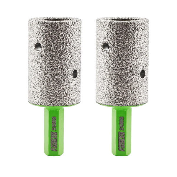 FACHLICH Diamond Milling Finger Bit 1/2pcs Dia 20/25mm Enlarging Shaping the Hole Ceramic Marble Granite Hexagonal Shank