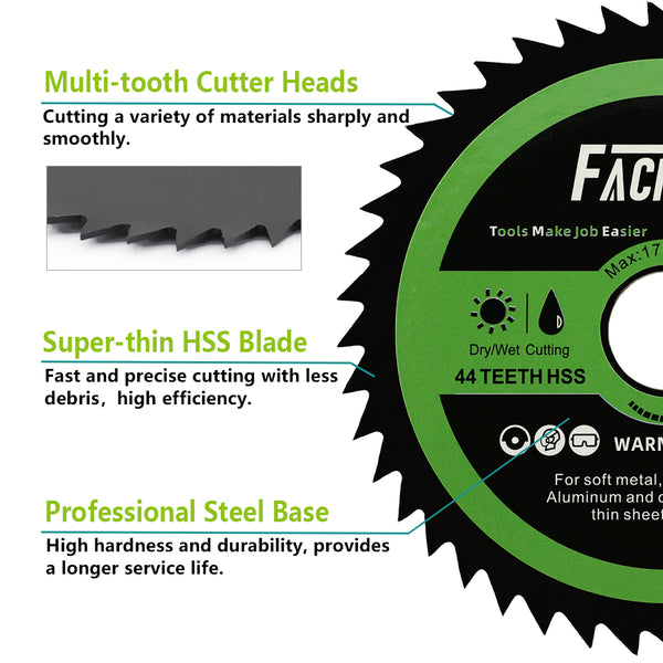 FACHLICH Diamond HSS Cutting Disc 2/3/4/5/10pcs Dia 85mm Soft Metal Copper Aluminium Wood Saw Blades