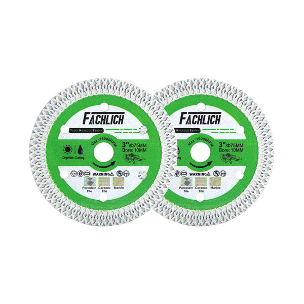 FACHLICH Different Purpose Cutting Disc for Metalboard Copper Wood PVC Pipe Concrete Masonry Dia 3''/75mm