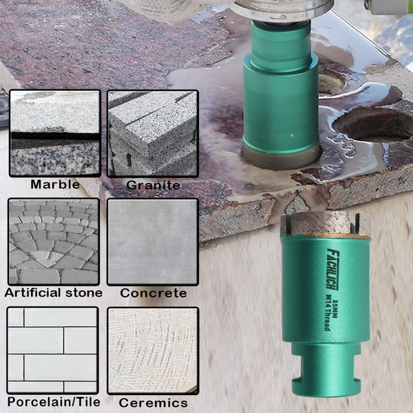 FACHLICH Welded Diamond Drilling Core Bits with M14 Thread for Drilling Marble Granite Artificial Stone Tile Dia 20-75mm