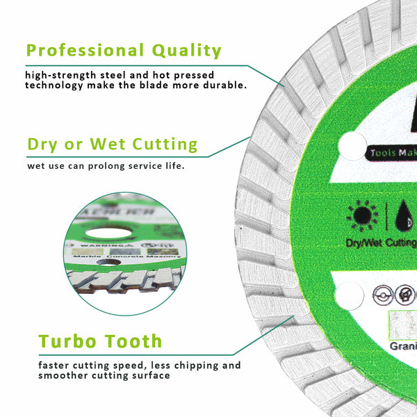 FACHLICH Different Purpose Cutting Disc for Metalboard Copper Wood PVC Pipe Concrete Masonry Dia 3''/75mm