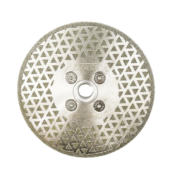 FACHLICH both Side Coated Electroplated Diamond Cutting and Grinding Disc for Granite Marble Tile Dia 4''/4.5''/5''